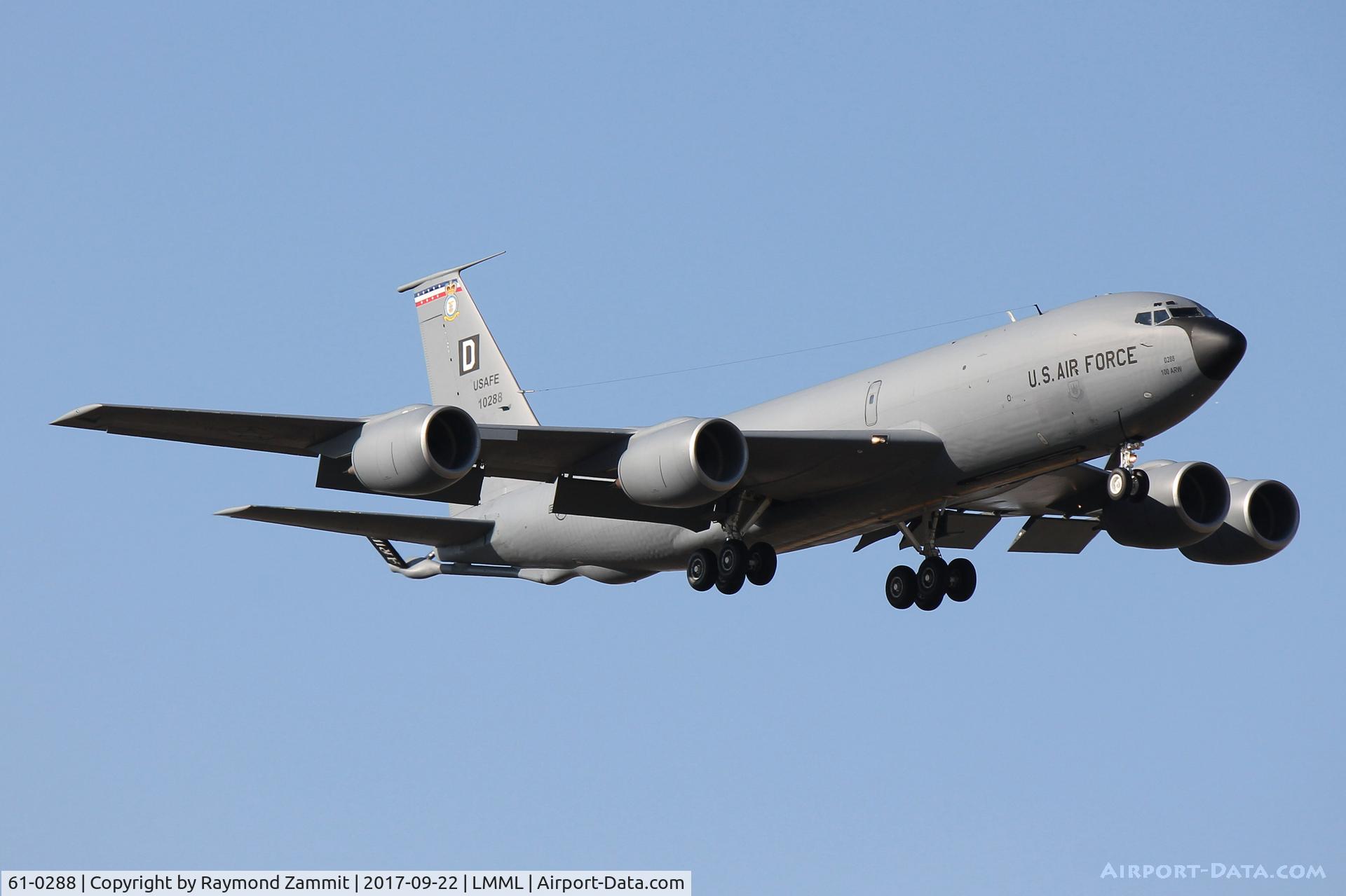 61-0288, 1961 Boeing KC-135R Stratotanker C/N 18195, Boeing KC-135R 61-0288 United States Air Force