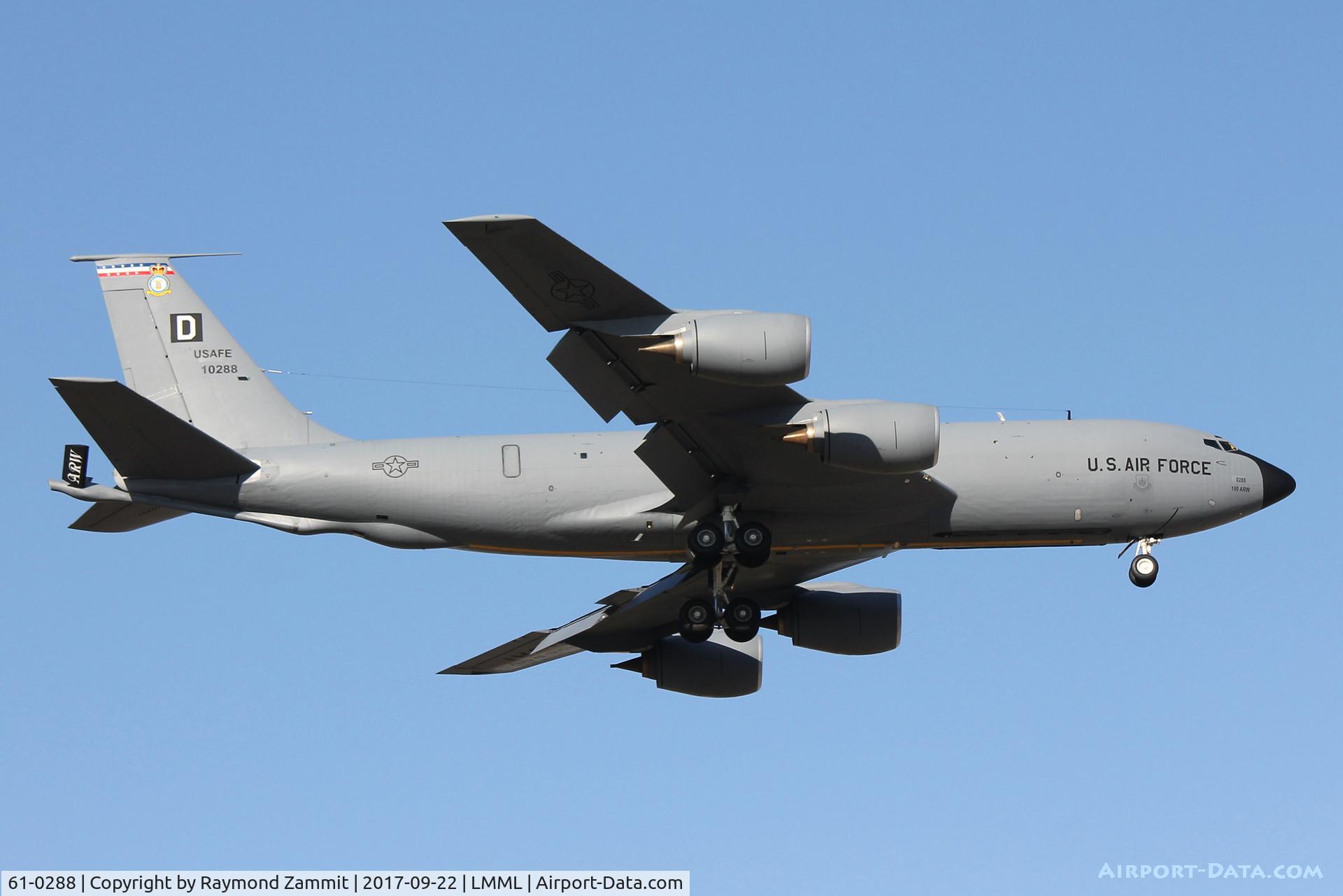 61-0288, 1961 Boeing KC-135R Stratotanker C/N 18195, Boeing KC-135R Stratotanker 61-0288 United States Air Force