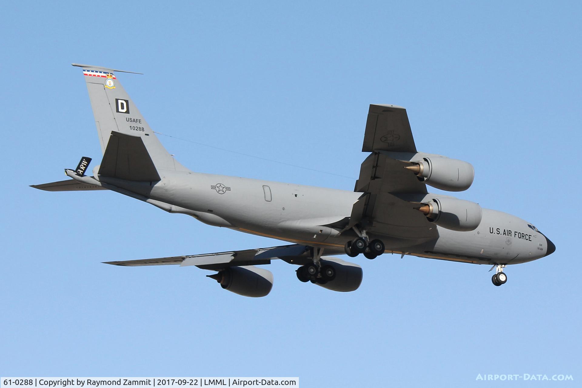 61-0288, 1961 Boeing KC-135R Stratotanker C/N 18195, Boeing KC-135R Startotanker 61-0288 United States Air Force