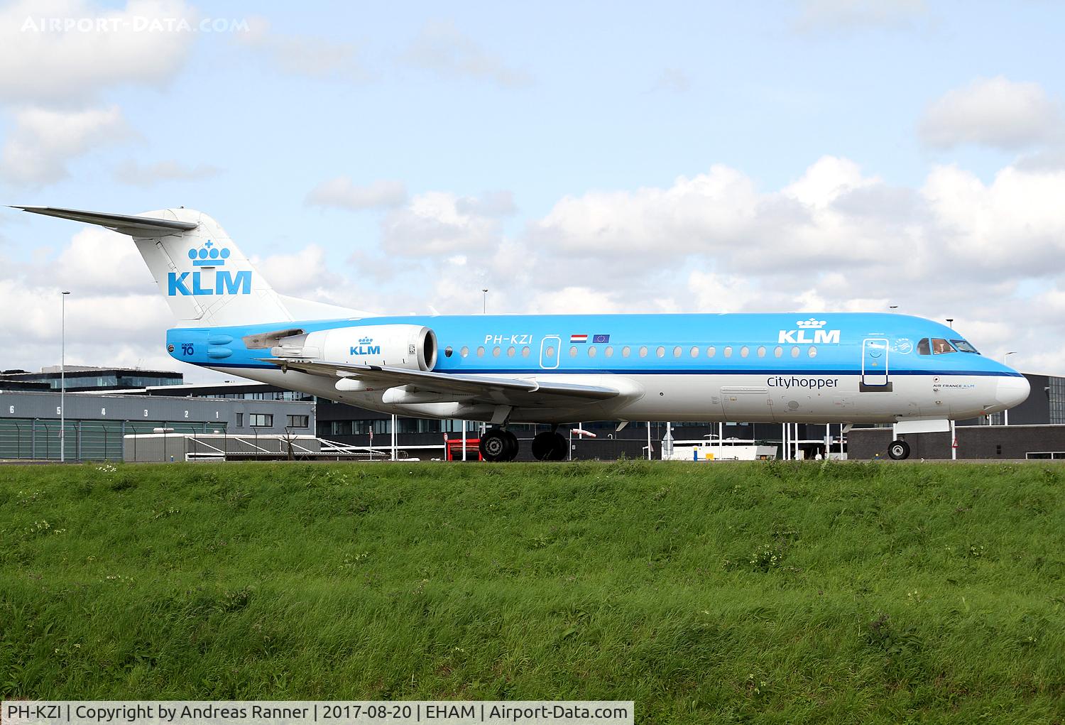 PH-KZI, 1997 Fokker 70 (F-28-0070) C/N 11579, KLM Cityhopper F-70