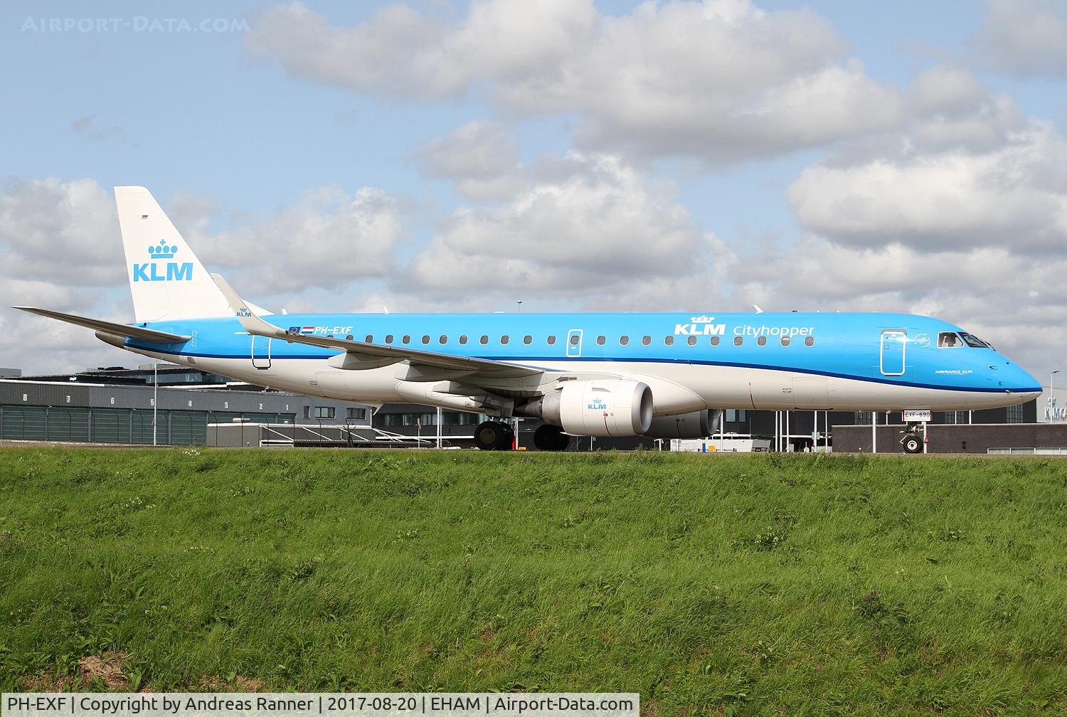 PH-EXF, 2015 Embraer 190STD (ERJ-190-100) C/N 19000690, KLM Cityhopper ERJ-190
