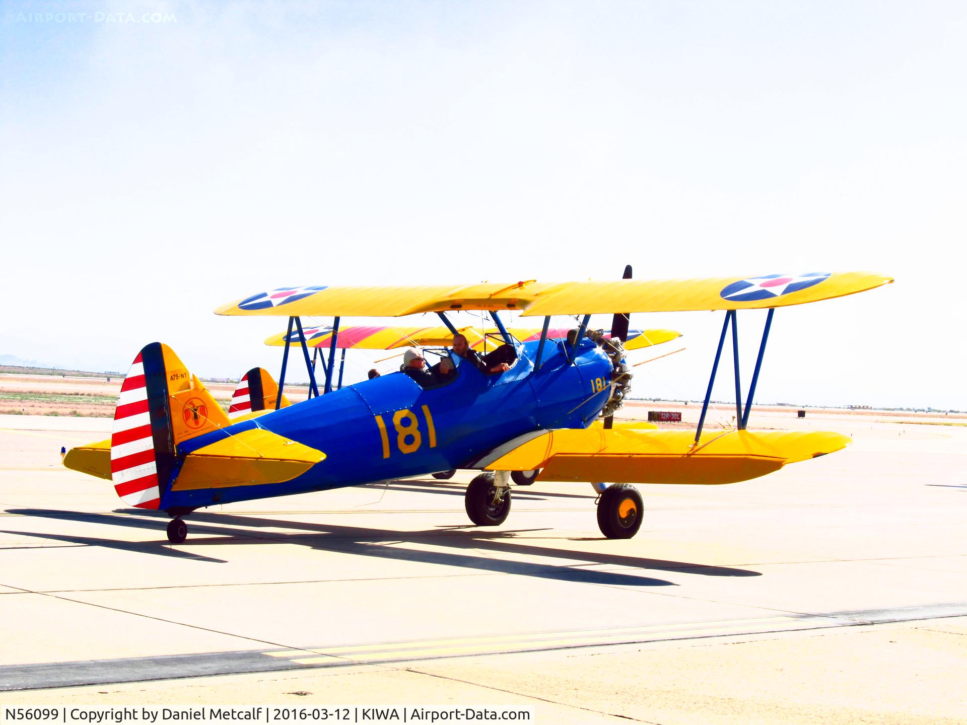 N56099, 1941 Boeing A75N1 C/N 75-873, Phoenix-Mesa Gateway Airport Gateway Aviation Day 2016