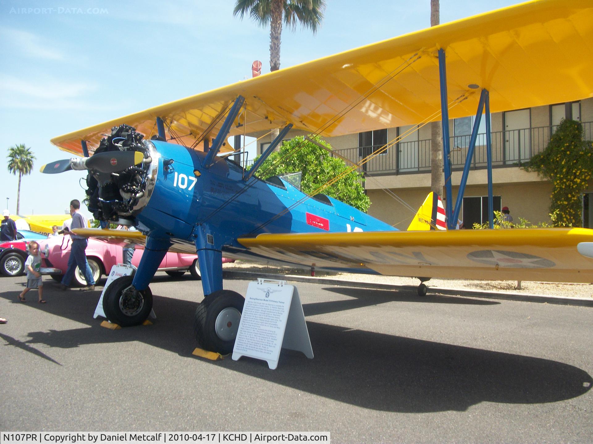 N107PR, 1941 Boeing A75N1 (PT17) C/N 75-829, Chandler Airport Dayz 2010