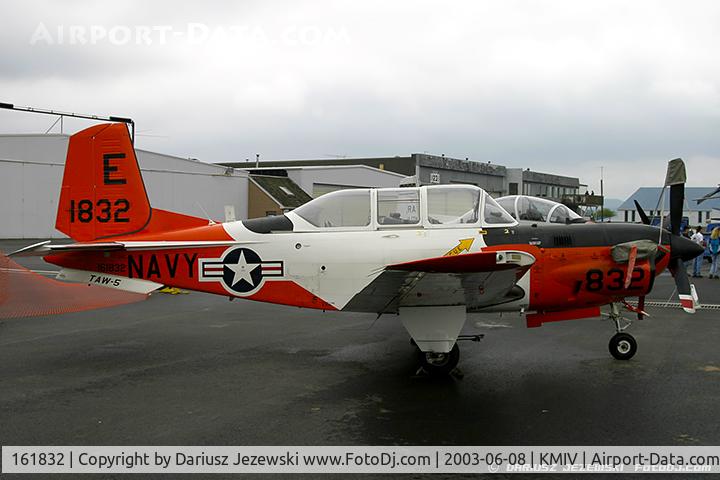 161832, Beech T-34C Turbo Mentor C/N GL-227, T-34C Turbo Mentor 161832 E-832 from VT-3 