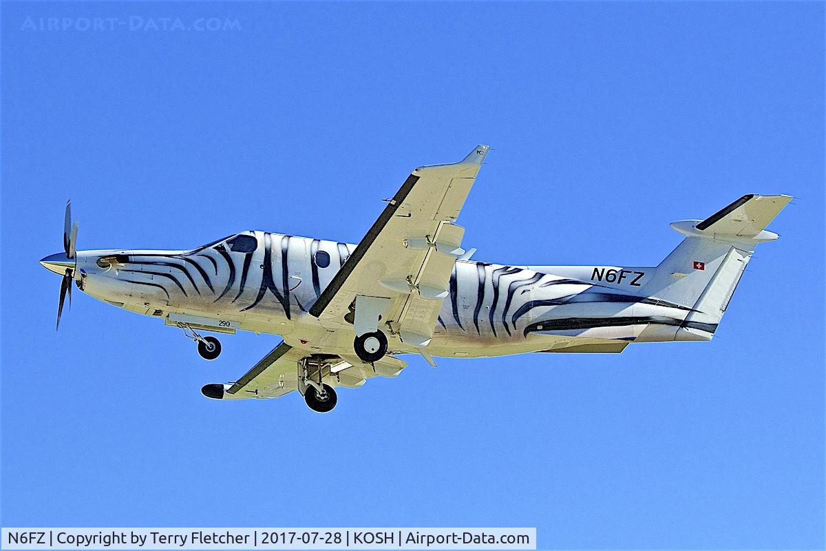 N6FZ, 1999 Pilatus PC-12/45 C/N 290, at 2017 EAA AirVenture at Oshkosh