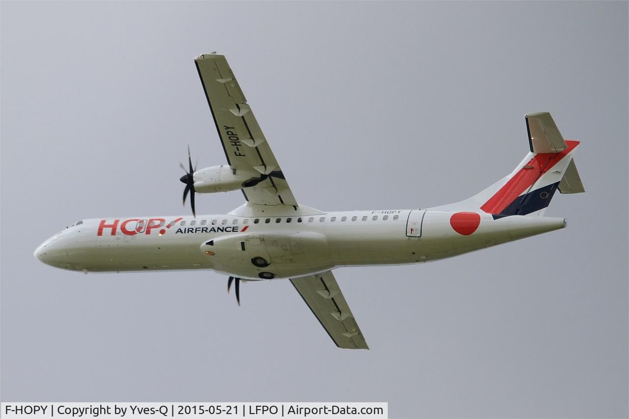 F-HOPY, 2015 ATR 72-600 (72-212A) C/N 1237, ATR 72-600, Take off rwy 24, Paris-Orly airport (LFPO-ORY)