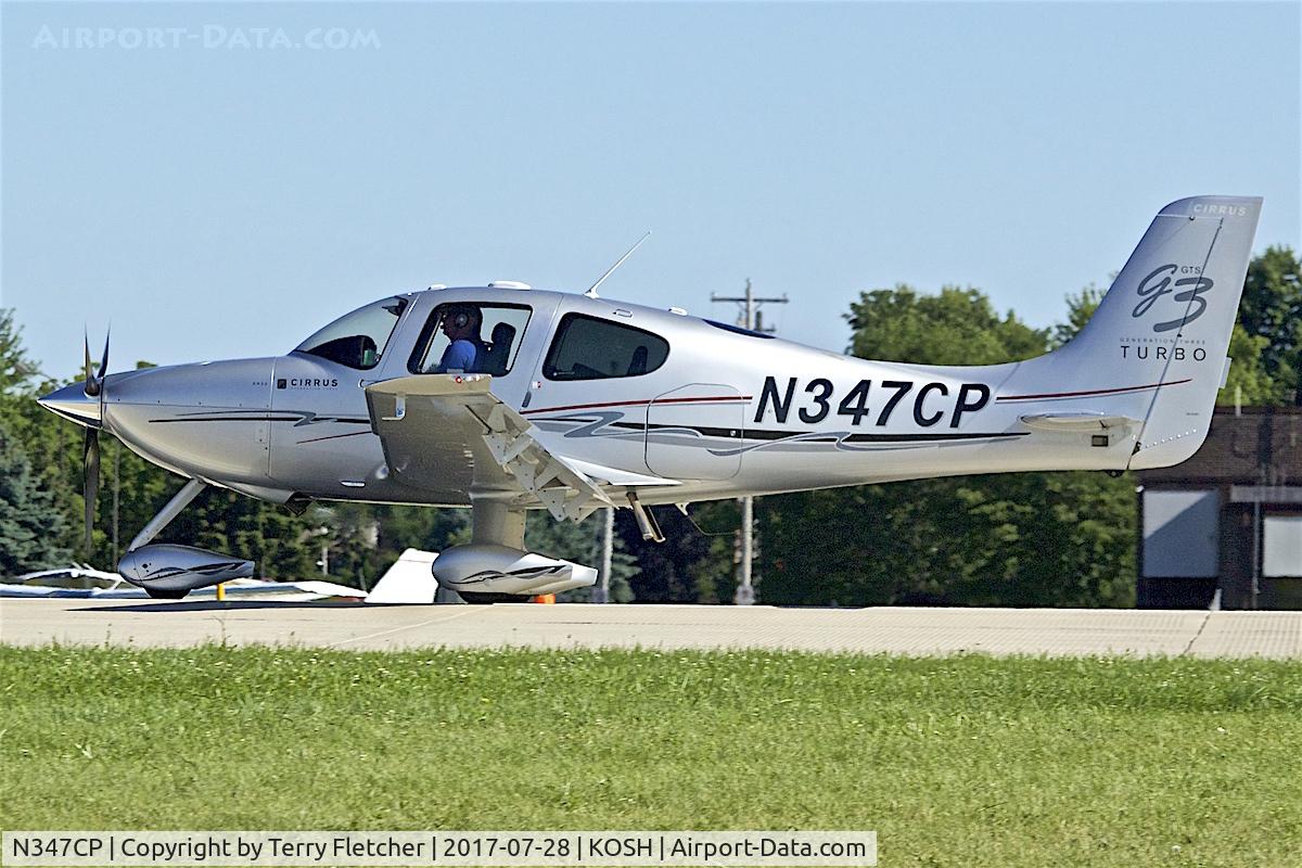 N347CP, 2008 Cirrus SR22 G3 GTS Turbo C/N 3044, at 2017 EAA AirVenture at Oshkosh