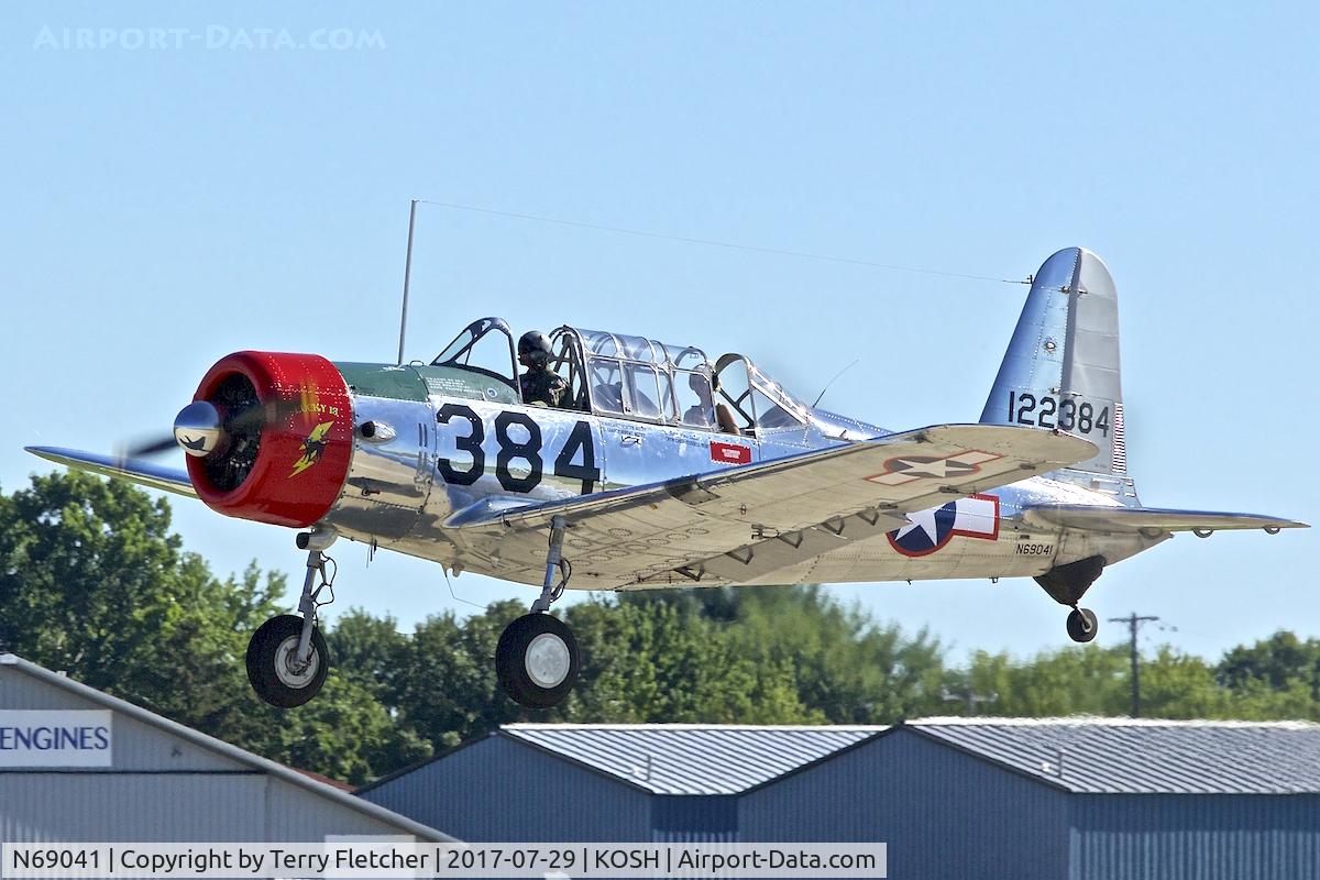 N69041, 1942 Consolidated Vultee BT-13A C/N 6462, at 2017 EAA AirVenture at Oshkosh