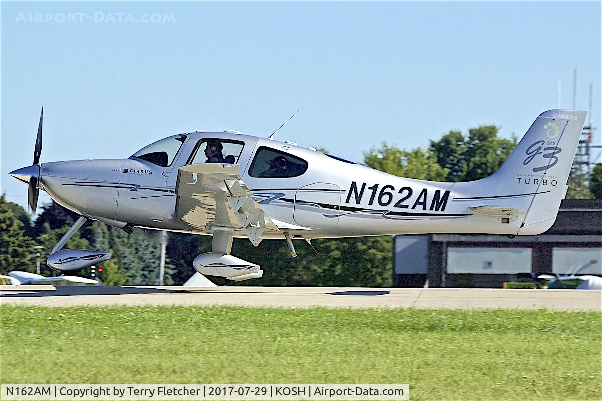 N162AM, 2007 Cirrus SR22 G3 GTS Turbo C/N 2724, at 2017 EAA AirVenture at Oshkosh