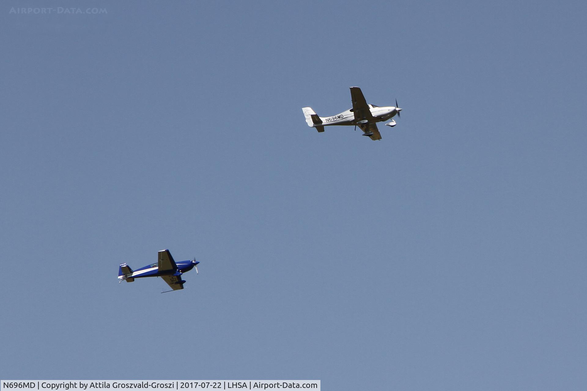 N696MD, Cirrus SR22 GTS Turbo C/N 3409, Szentkirályszabadja airport airspace, Hungary