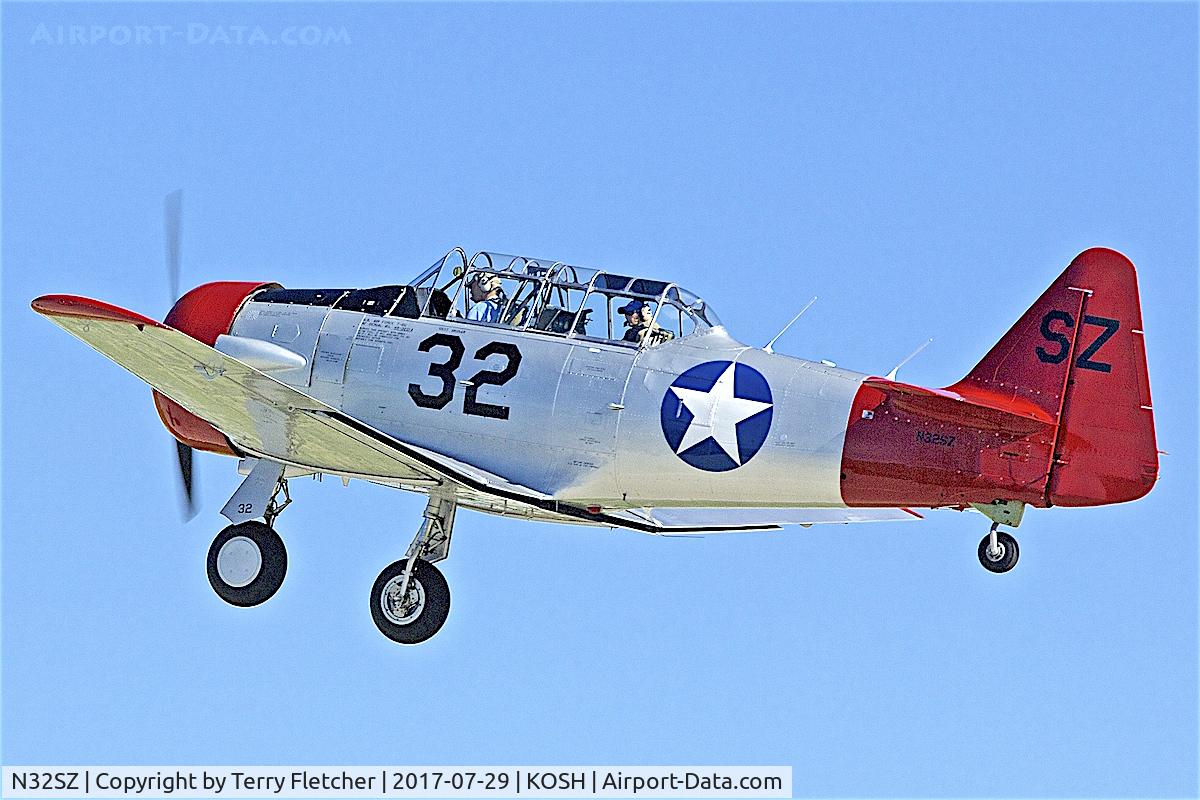 N32SZ, 1959 North American T-6G Texan C/N 168-325, at 2017 EAA AirVenture at Oshkosh