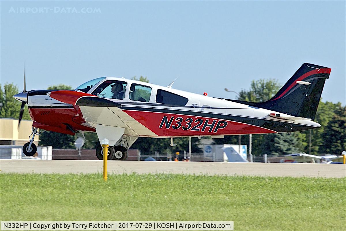 N332HP, 1990 Beech F33A Bonanza C/N CE1508, at 2017 EAA AirVenture at Oshkosh