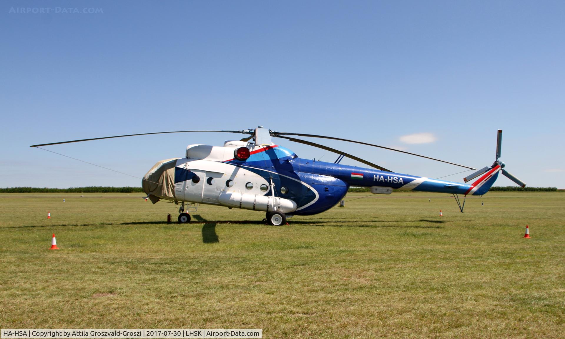 HA-HSA, 1980 Mil Mi-8T C/N 7970, Siófok-Kiliti Airport, Hungary