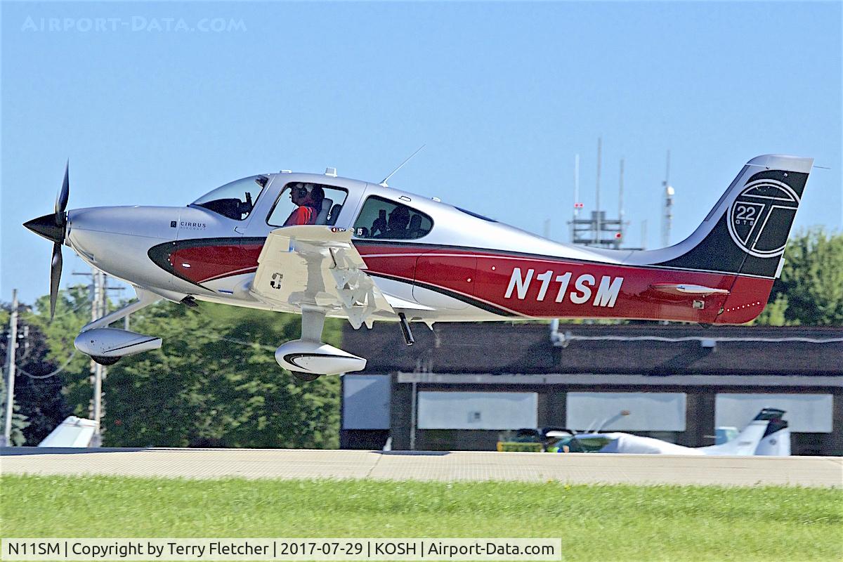 N11SM, 2013 Cirrus SR22T C/N 0644, at 2017 EAA AirVenture at Oshkosh