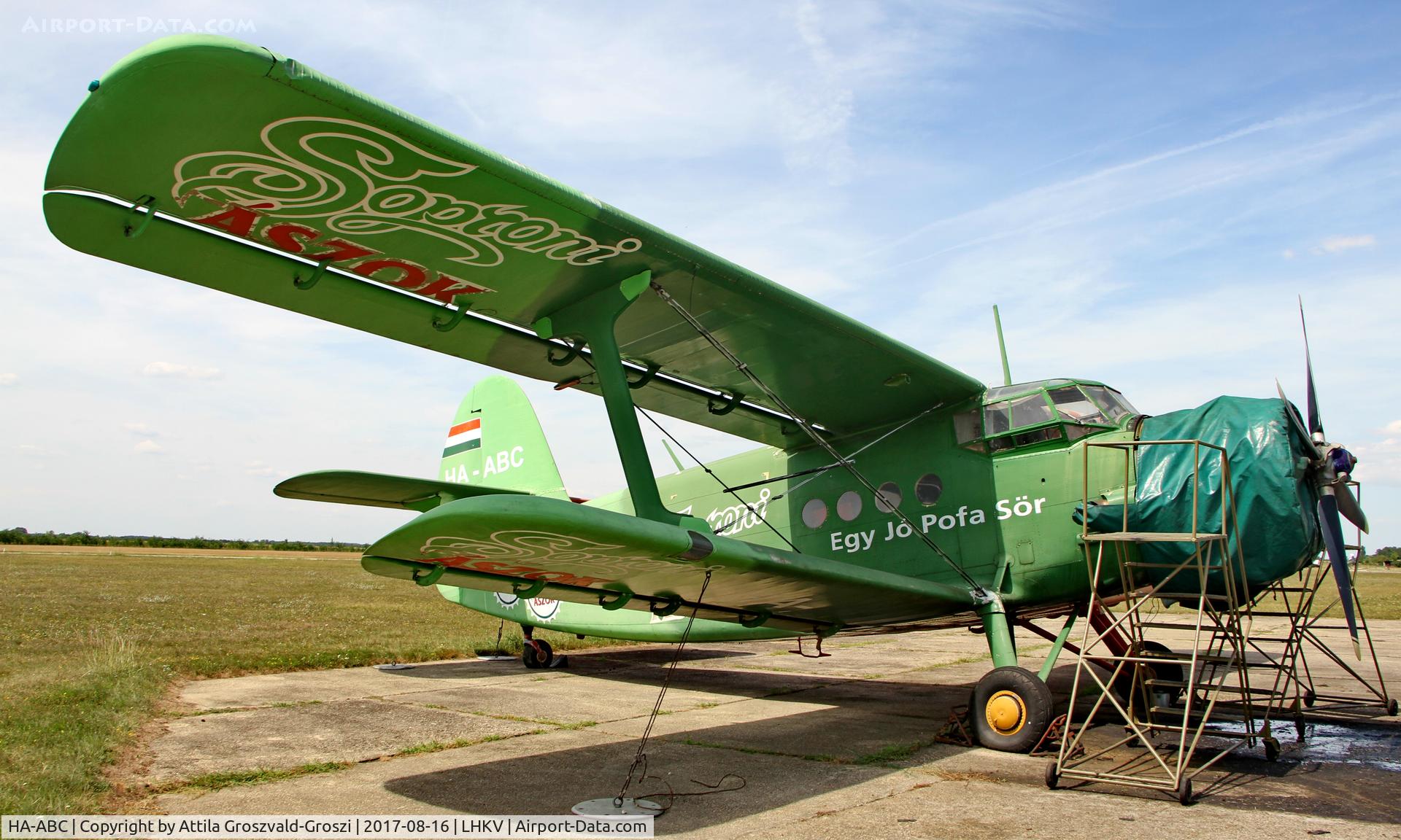 HA-ABC, 1989 PZL-Mielec An-2TD C/N 1G235-20, Kaposújlak Airport, Hungary