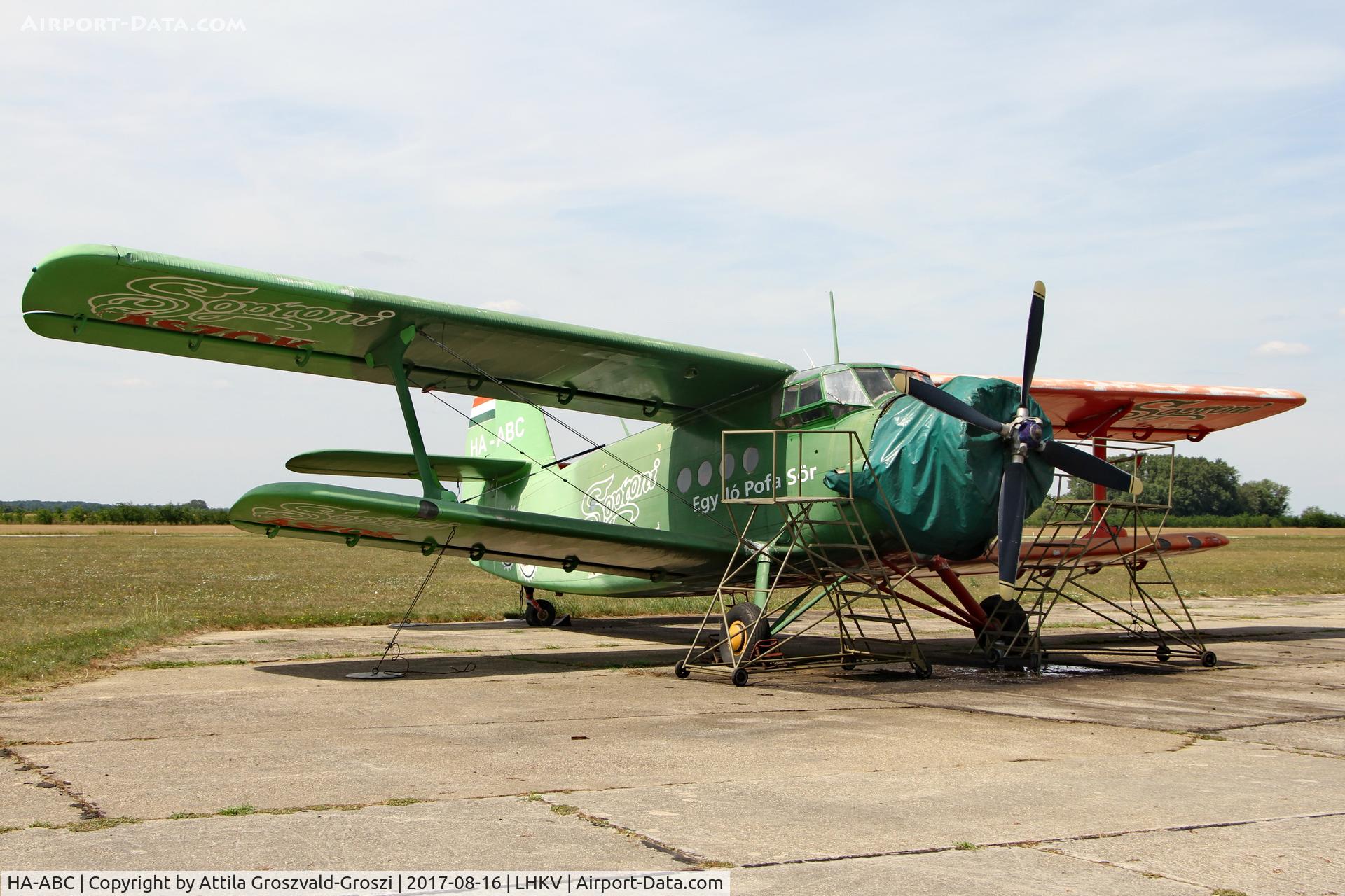 HA-ABC, 1989 PZL-Mielec An-2TD C/N 1G235-20, Kaposújlak Airport, Hungary