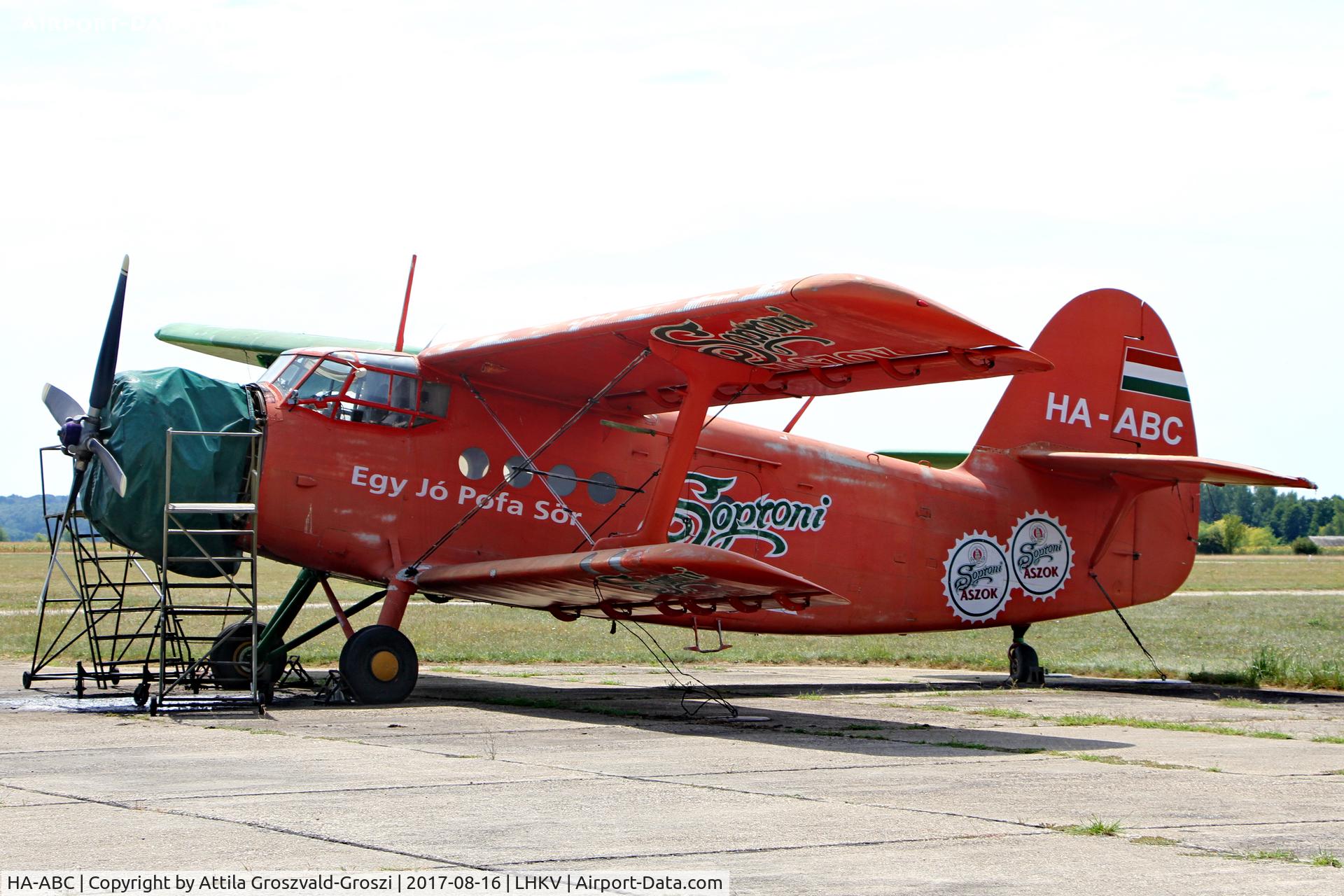 HA-ABC, 1989 PZL-Mielec An-2TD C/N 1G235-20, Kaposújlak Airport, Hungary