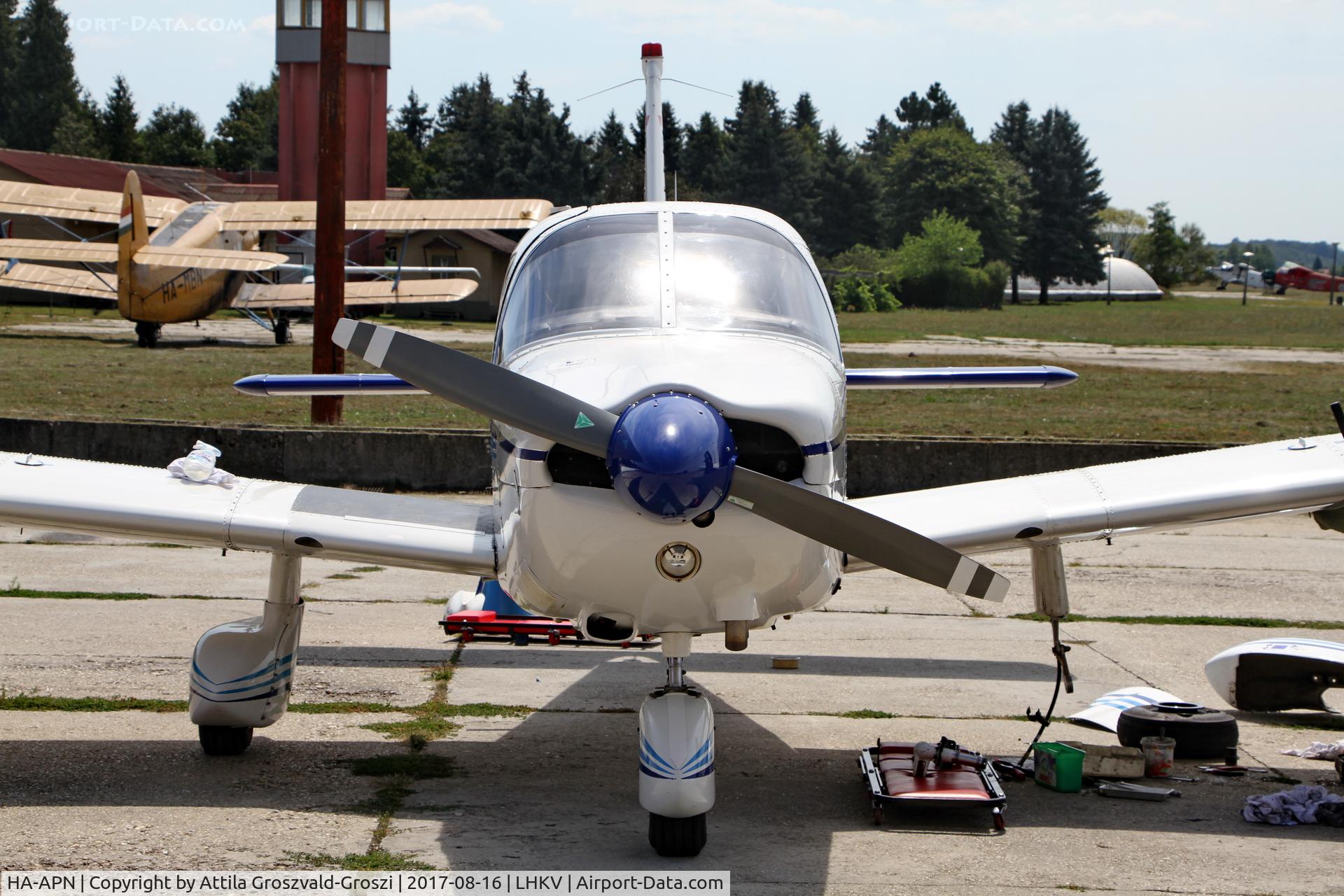 HA-APN, 1980 Piper PA-28-181 Cherokee Archer II C/N 28-8090277, Kaposújlak Airport, Hungary