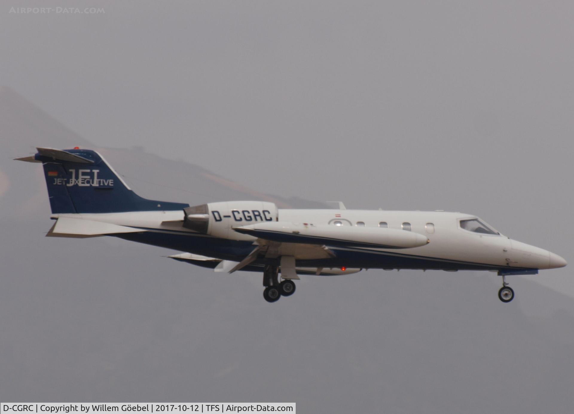 D-CGRC, 1979 Gates Learjet 35A C/N 35-223, Landing on TFS airport of Tenerife