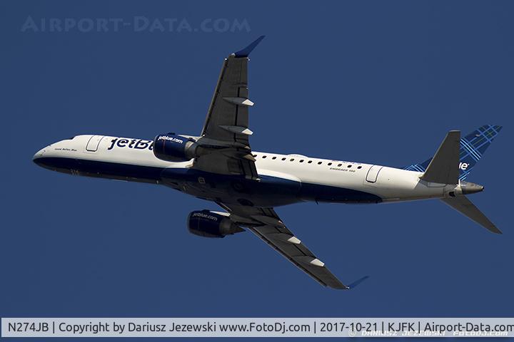N274JB, 2007 Embraer ERJ-190-100 IGW 190AR C/N 19000082, Embraer 190AR (ERJ-190-100IGW) 