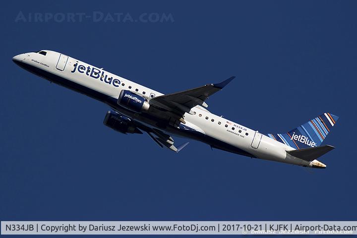 N334JB, Embraer ERJ-190-100 IGW 190AR C/N 19000446, Embraer 190AR (ERJ-190-100IGW) 