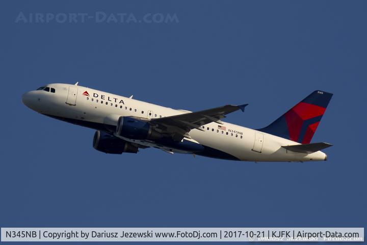 N345NB, 2002 Airbus A319-114 C/N 1774, Airbus A319-114 - Delta Air Lines  C/N 1774, N345NB