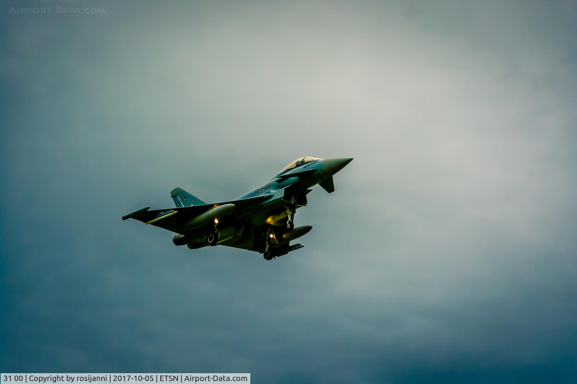 31 00, 2013 Eurofighter EF-2000 Typhoon S C/N GS077, Typhoon returning home after training exercise.
