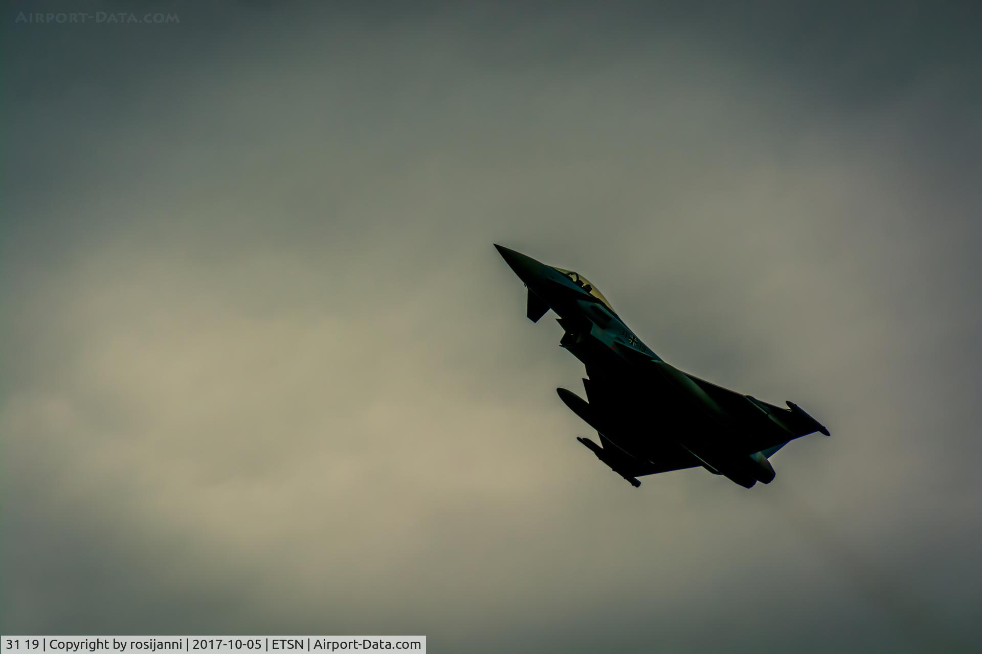31 19, Eurofighter EF-2000 Typhoon S C/N AS012, Typhoon launching for training exercise.