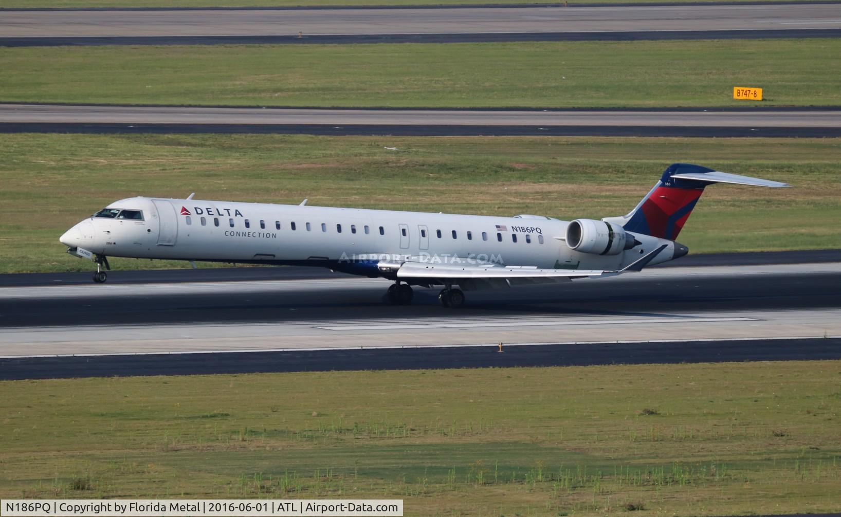 N186PQ, 2008 Bombardier CRJ-900ER (CL-600-2D24) C/N 15186, Delta Connection