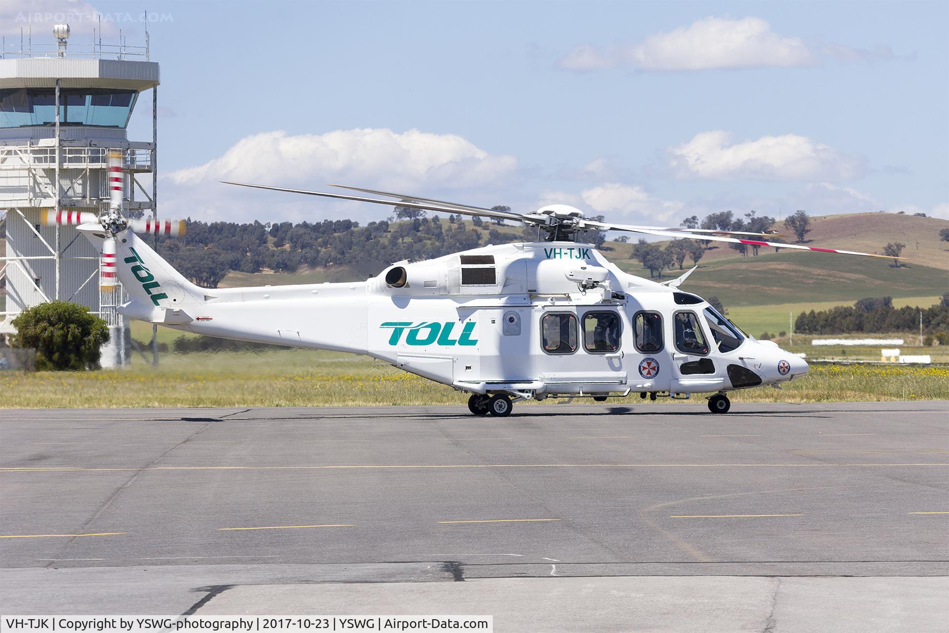 VH-TJK, 2016 Leonardo-Finmeccanica AW-139 C/N 31729, Helicorp (VH-TJK) Leonardo-Finmeccanica AW139 at Wagga Wagga Airport.