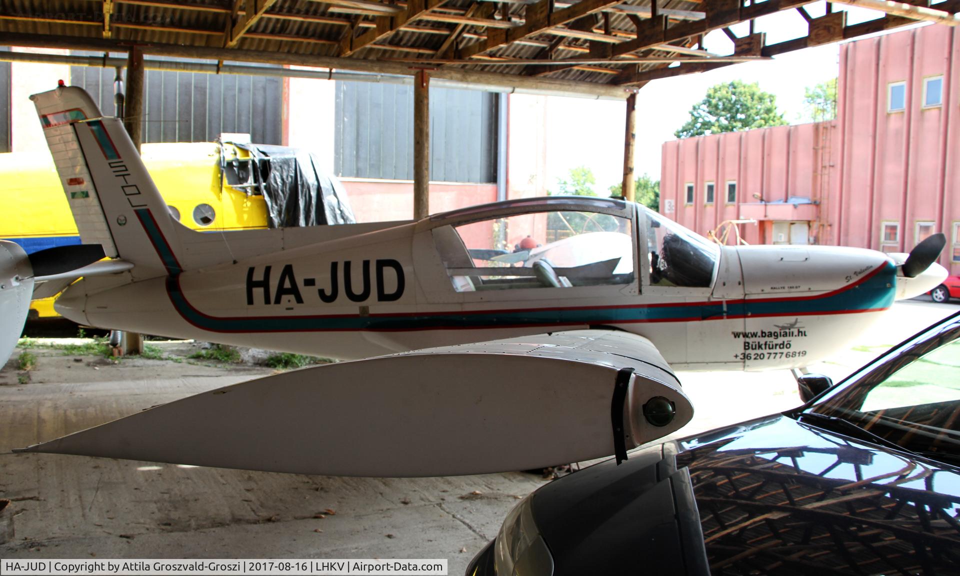 HA-JUD, 1977 Socata MS-893E Rallye 180GT Gaillard C/N 12962, Kaposújlak Airport, Hungary