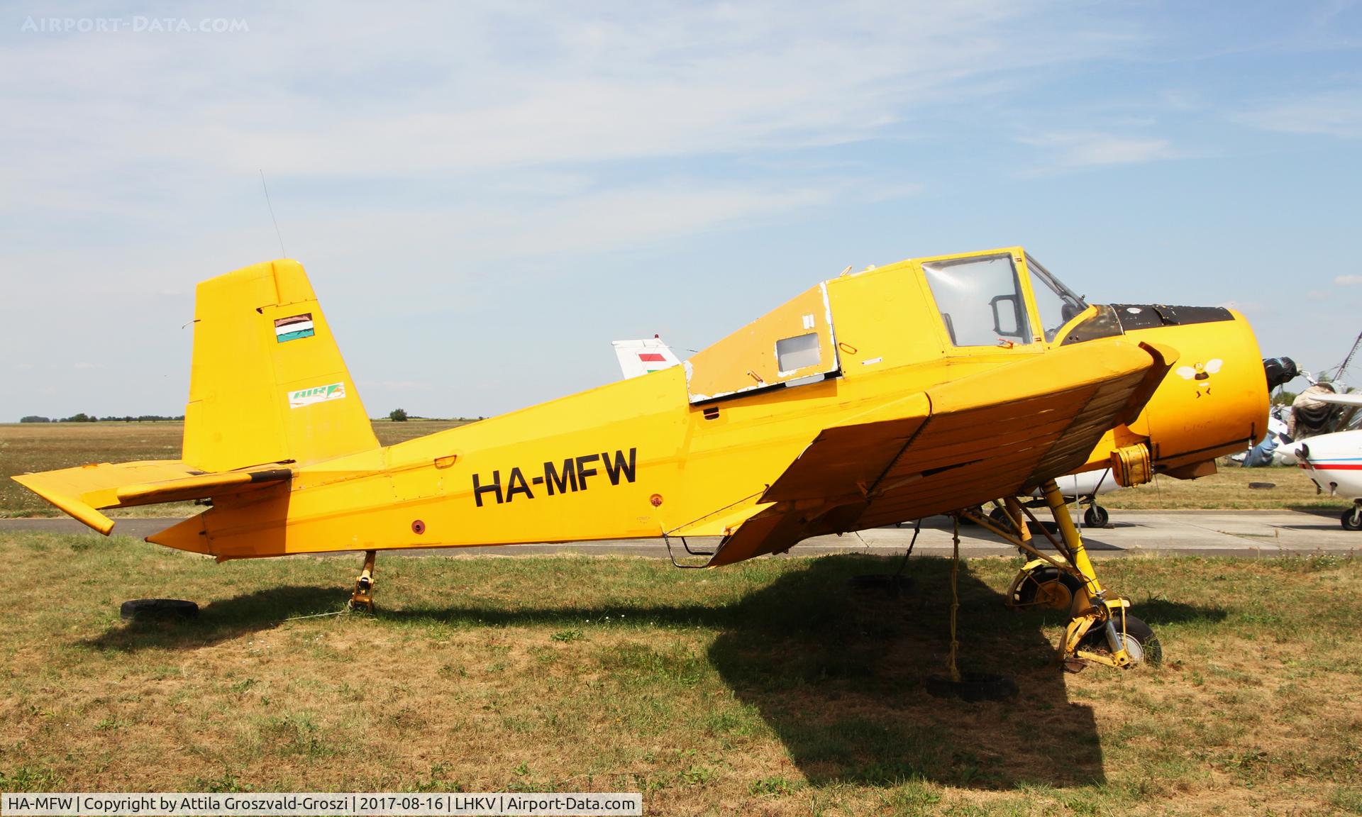 HA-MFW, 1975 Let Z-37A Cmelak C/N 21-19, Kaposújlak Airport, Hungary