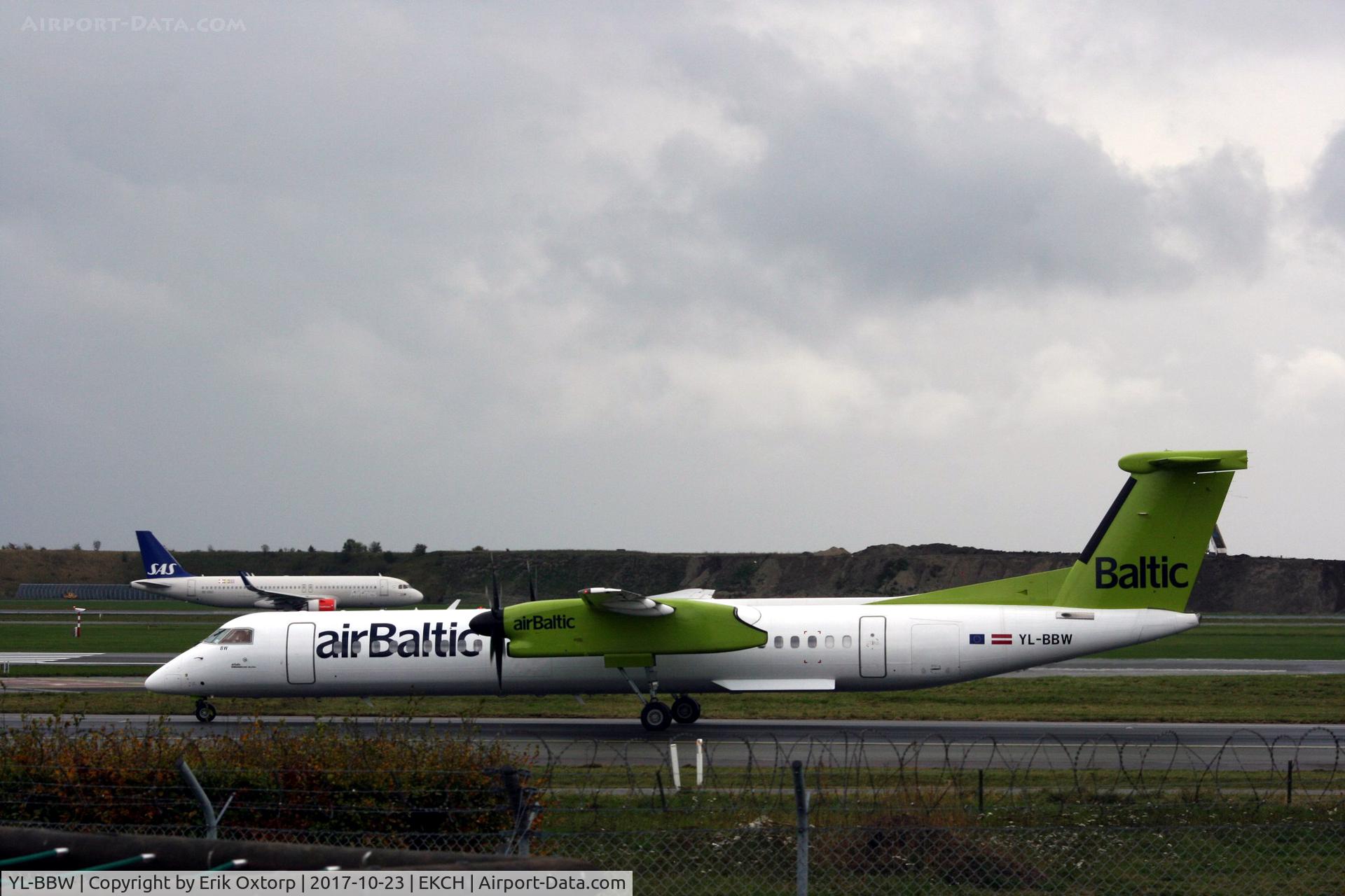 YL-BBW, 2013 De Havilland Canada DHC-8-402Q Dash 8 C/N 4448, YL-BBW landed 04R