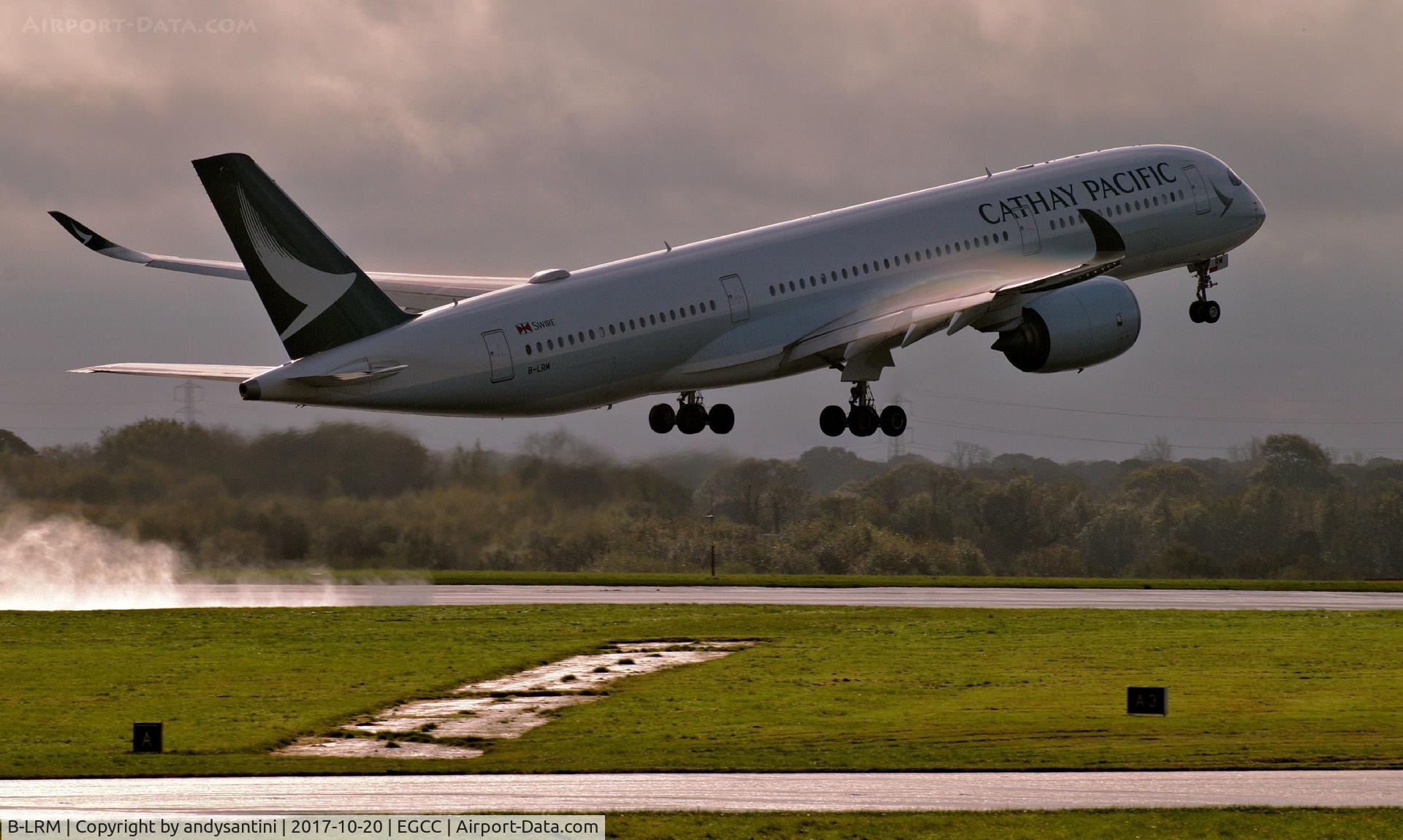 B-LRM, 2016 Airbus A350-941 C/N 075, just taken off