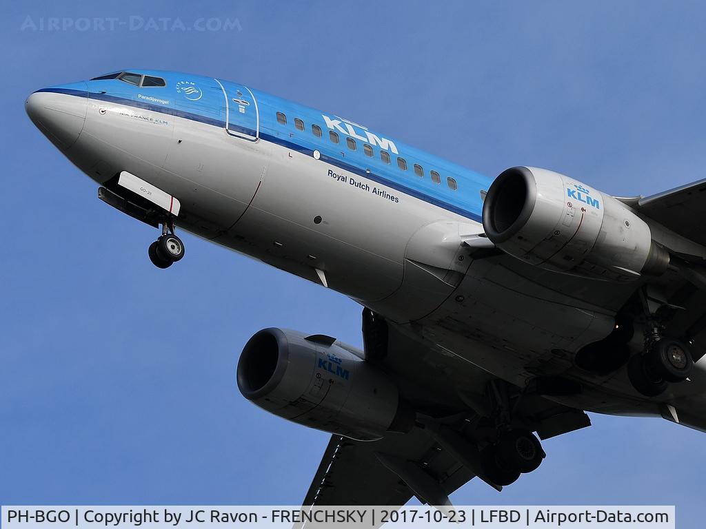 PH-BGO, 2011 Boeing 737-7K2 C/N 38126, KLM 1297 landing from Amsterdam