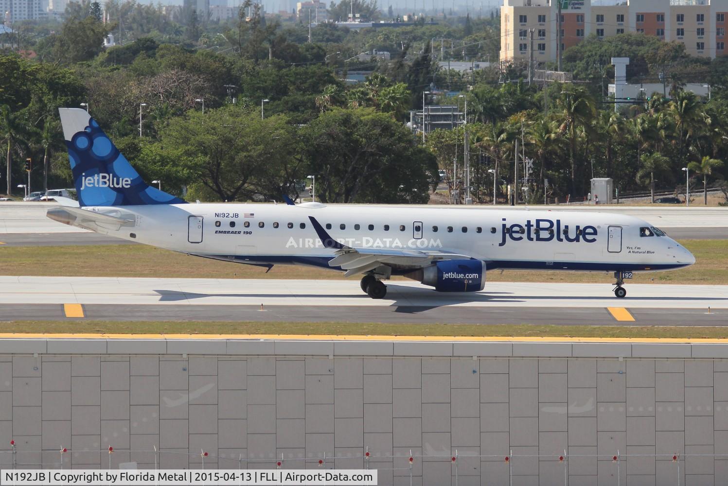 N192JB, 2005 Embraer 190AR (ERJ-190-100IGW) C/N 19000014, Jet Blue