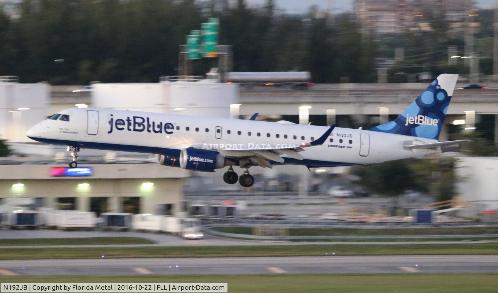 N192JB, 2005 Embraer 190AR (ERJ-190-100IGW) C/N 19000014, Jet Blue