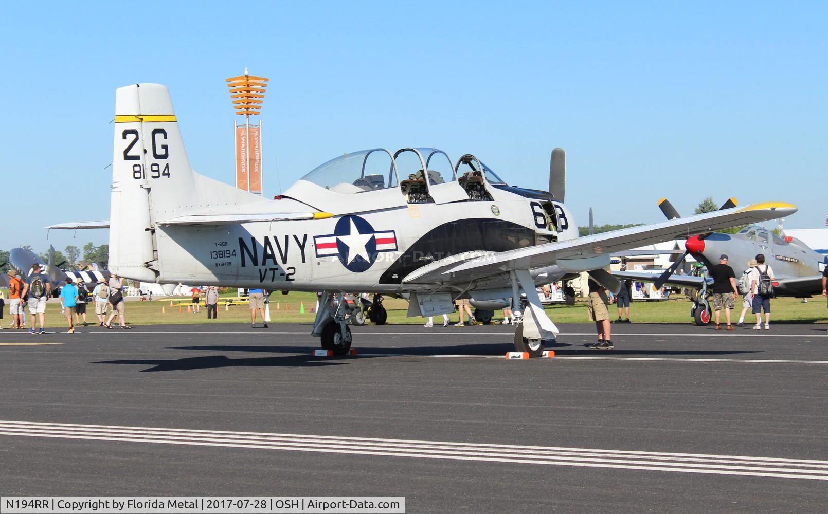 N194RR, North American T-28B Trojan C/N 200-265 (138194), T-28B