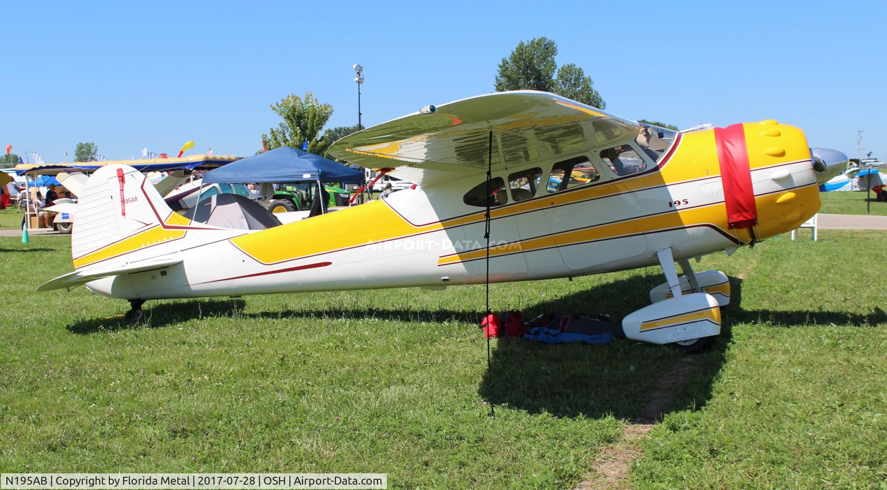 N195AB, 1952 Cessna 190 C/N 7794, Cessna 190