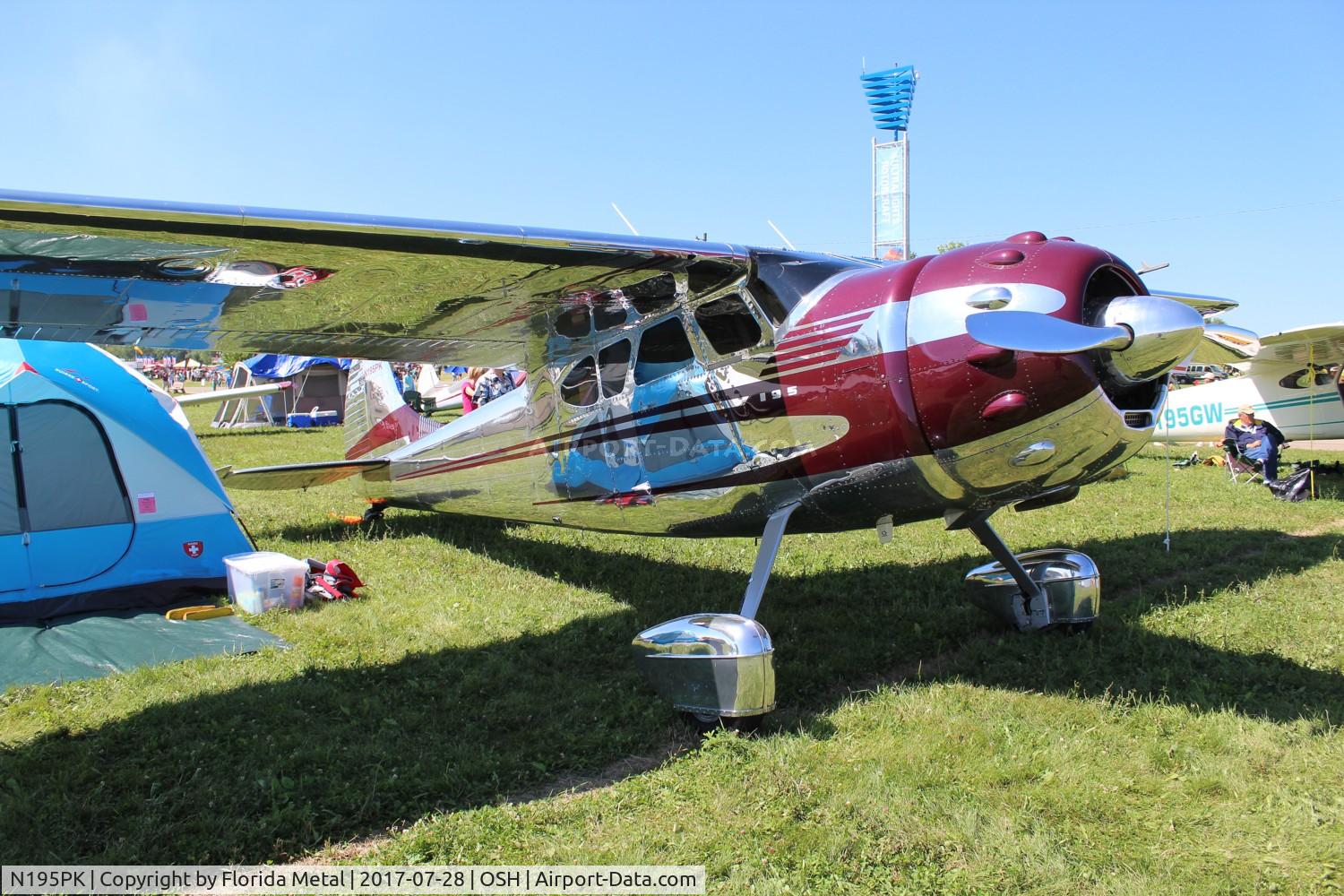 N195PK, 1951 Cessna 195 C/N 7712, Cessna 195