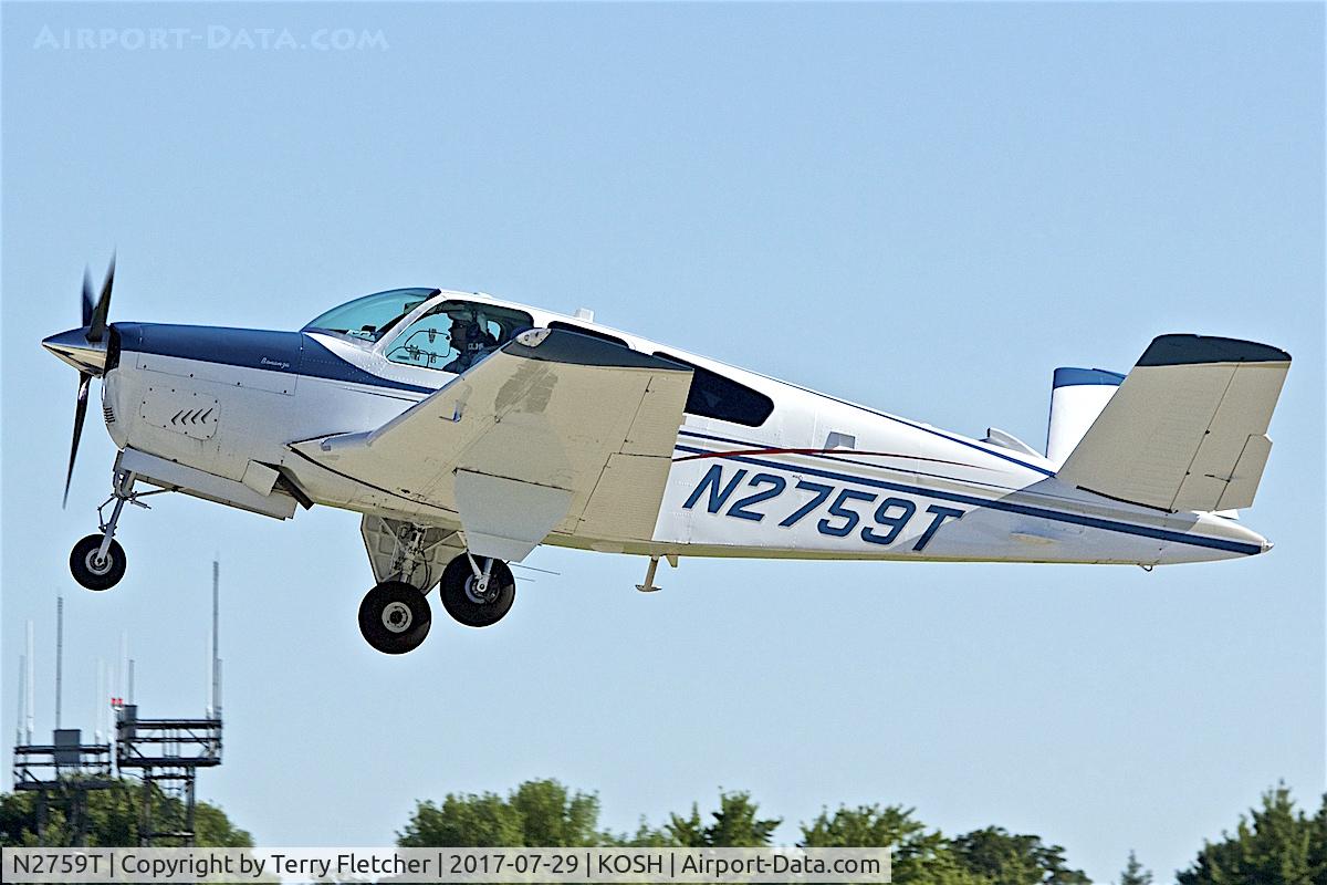 N2759T, 1967 Beech V35 Bonanza C/N D-8468, At 2017 EAA AirVenture at Oshkosh