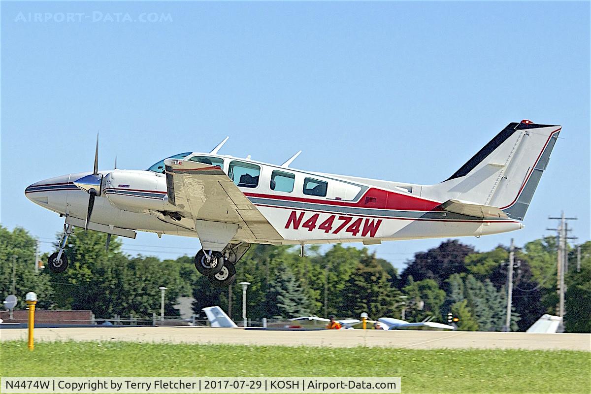 N4474W, 1974 Beech 58 Baron C/N TH-431, At 2017 EAA AirVenture at Oshkosh