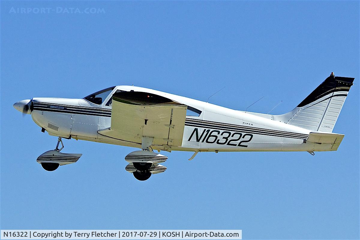 N16322, 1973 Piper PA-28-235 Cherokee C/N 28-7310086, At 2017 EAA AirVenture at Oshkosh