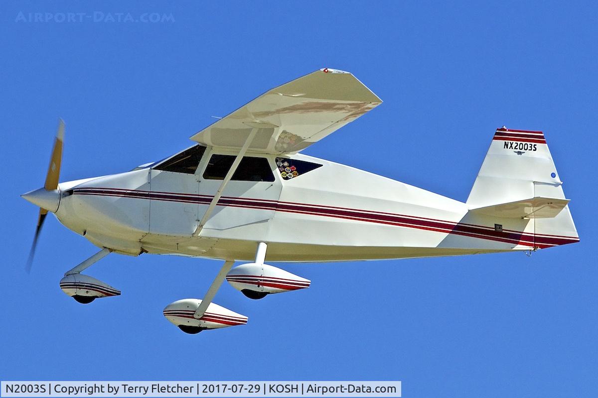 N2003S, 2002 Wittman W-8 Tailwind C/N 1140, At 2017 EAA AirVenture at Oshkosh