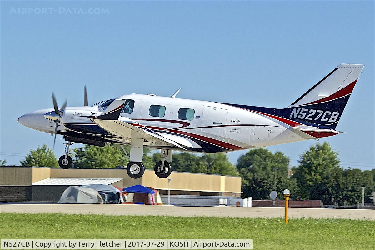 N527CB, 1977 Piper PA-31P Navajo Navajo C/N 31P7730001, At 2017 EAA AirVenture at Oshkosh