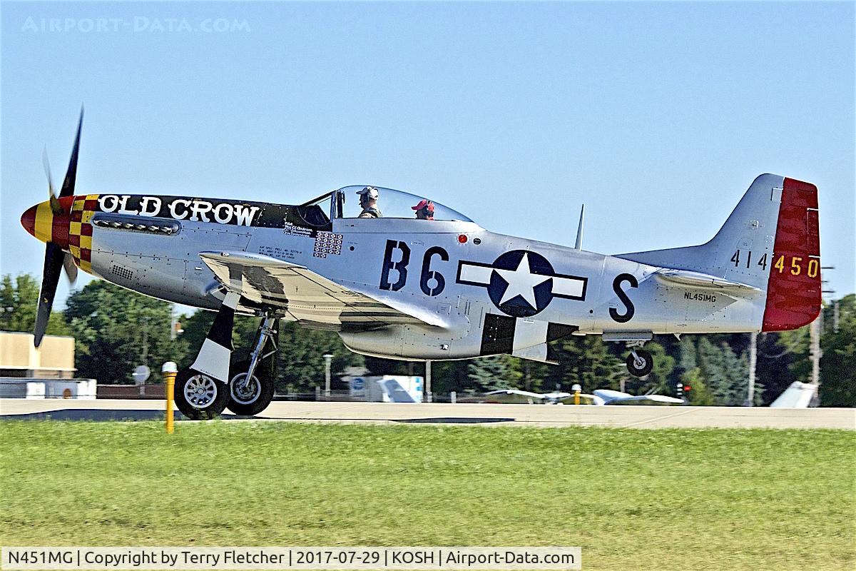 N451MG, 1944 North American P-51D Mustang C/N 44-74774, At 2017 EAA AirVenture at Oshkosh
