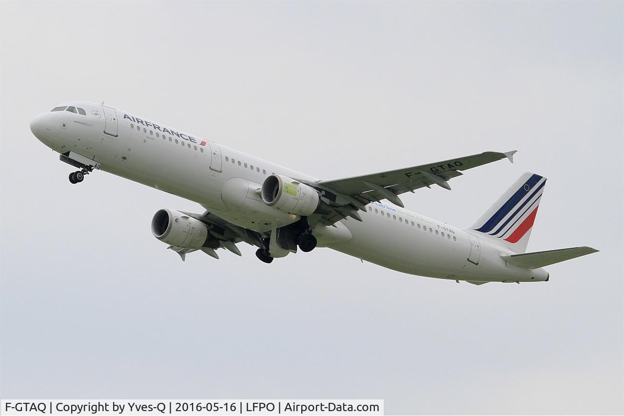 F-GTAQ, 2008 Airbus A321-211 C/N 3399, Airbus A321-211, Take off Rwy 24, Paris-Orly Airport (LFPO-ORY)