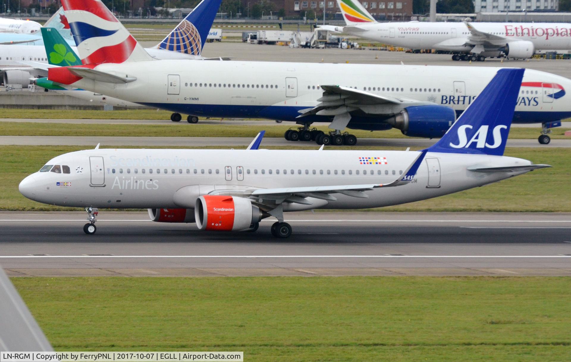 LN-RGM, 2016 Airbus A320-251N C/N 7277, SAS A320N taking-off.