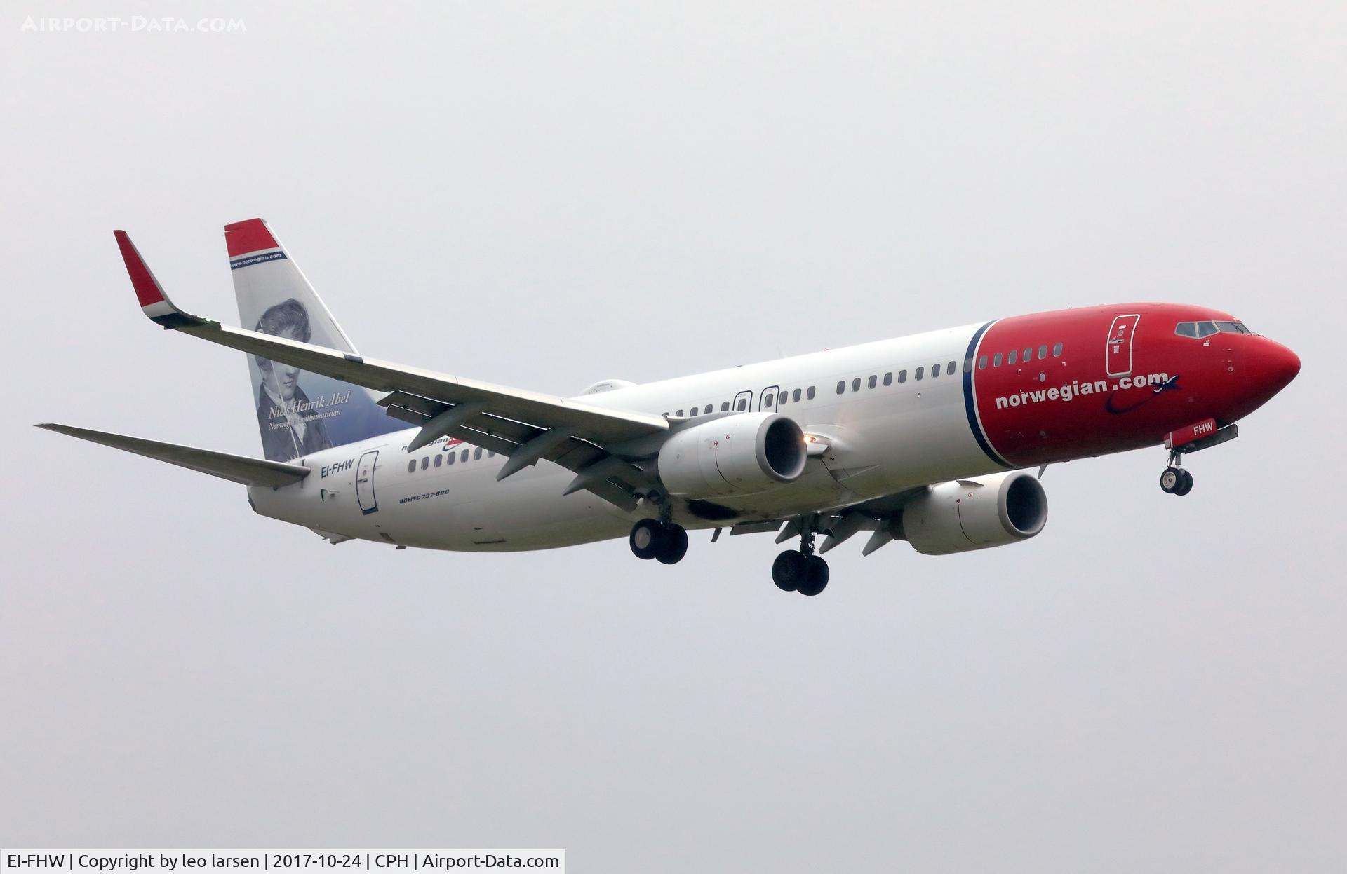EI-FHW, 2011 Boeing 737-8JP C/N 39007, Copenhagen 24.10.2017