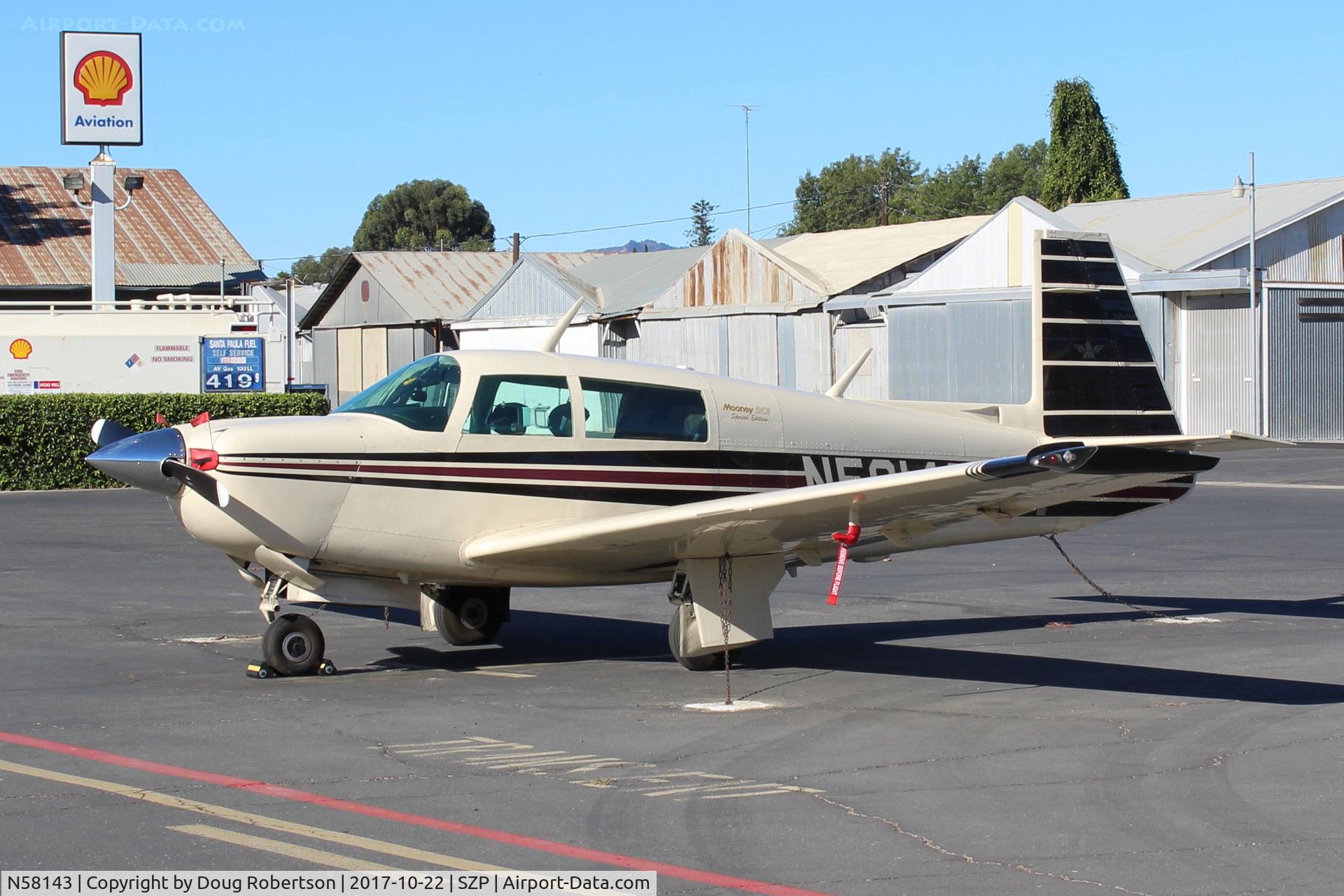 N58143, 1985 Mooney M20J 201 C/N 24-1573, 1985 Mooney M20J 201 Special Edition, Lycoming IO-360 A&C 200 Hp, on transient ramp